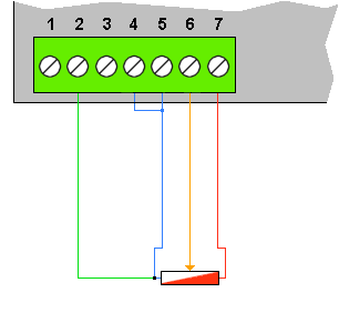 4 wire Potentiometer input connection for digital panel meter