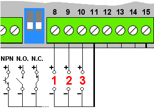 elapsed timer contacts to control start, stop and reset