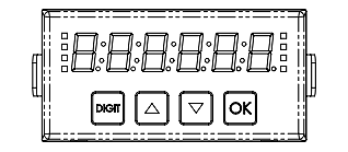 digital panel meter front view