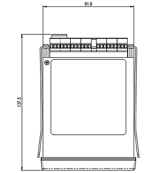 digital panel meter plan view